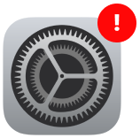 Apple settings configuration control gear